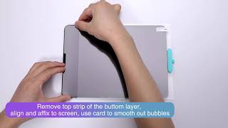 【ESR】How to install the Matte PaperLike PET Screen Protector [upl. by Aphrodite373]