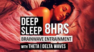 8 Hours THETA and DELTA Isochronic Tones For Deep Sleep  Brainwave Entrainment [upl. by Yebba]