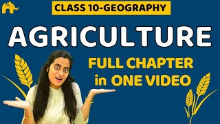 Agriculture Class10 CBSE Geography  One Shot [upl. by Ynehteb]