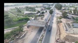 Kharian Sialkot moterway update with drone view [upl. by Doralynne]