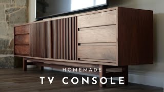 DIY 3  8ft MidCentury Modern TV Console [upl. by Teodora887]