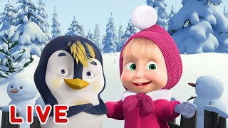 Masha and the Bear 🎬❄️ LIVE STREAM ❄️🎬 TOP 2019 Episodes 👶 Cartoon live best episodes [upl. by Allicserp380]