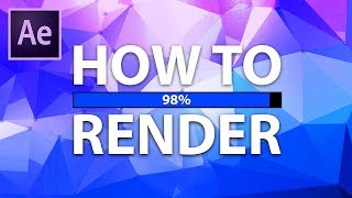 After Effects How To Render Default Rendering Method [upl. by Lorri228]