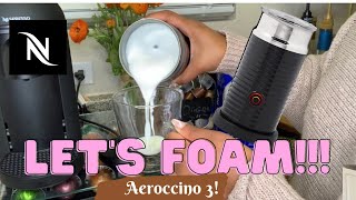 How To Foam Milk With Aeroccino 3 Make Coffee With Foam Tips amp Tricks  Easy Foamed Latte Recipe [upl. by Hasseman]