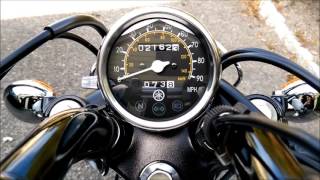 2014 Yamaha V Star 250 Review and Ride [upl. by Nospmis]