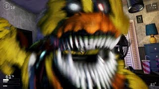 FNAF Nightmare Chica Rare Jumpscare Ultimate Custom Night [upl. by Innor470]