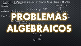 PROBLEMAS ALGEBRAICOS RESUELTOS [upl. by Madelaine]