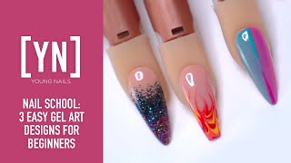 3 Easy Gel Art Designs for Beginners [upl. by Milstone]