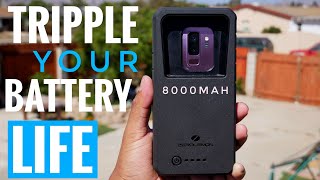 ZeroLemon Samsung Galaxy S9 Plus 8000mah Battery Case Review [upl. by Yrhcaz]