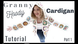 Easy Granny Hoody Cardigan Part 1 [upl. by Ayad13]