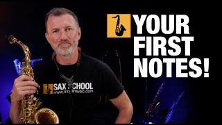 Saxophone Lesson  Beginner Saxophone  First Notes [upl. by Kcirad]