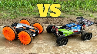 RC Amphibious Stunt Car vs Wltoys 144001  Remote Control Car  RC Car 4x4 [upl. by Sharlene86]