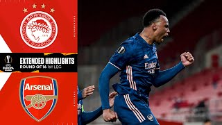 Olympiacos vs Arsenal Extended highlight  UCL on CBS Sports [upl. by Ynitsed]