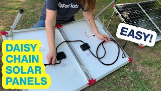 How to Daisy Chain Your Solar Panels  Patriot Power Generator 1800 [upl. by Lewanna95]