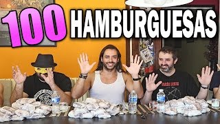 100 HAMBURGUESAS  5 HOMBRES [upl. by Yeneffit]