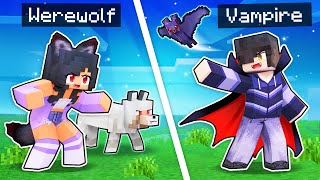 Minecraft But Were WEREWOLVES And VAMPIRES [upl. by Fita]