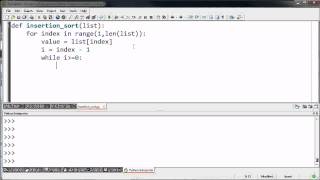 Insertion Sort in Python [upl. by Acinoj]