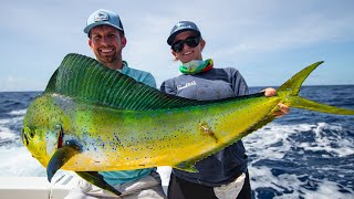 Deep Sea Fishing in Miami Dolphin Wahoo Amberjacks and Tripletail [upl. by Anama595]