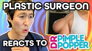 Plastic Surgeon Reacts to DR PIMPLE POPPER Massive lipoma on shoulder [upl. by Atiuqrehs]