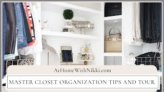 HOME ORGANIZATION  MASTER CLOSET ORGANIZATION TIPS amp TOUR [upl. by Ainevul775]