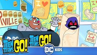 Teen Titans Go  Burger vs Burrito  DC Kids [upl. by Menken814]