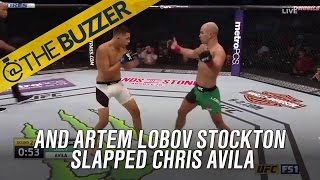 Artem Lobov STOCKTON SLAPPED Diazs own teammate  TheBuzzer  FOX SPORTS [upl. by Matuag286]