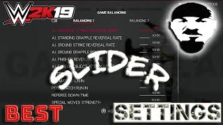 WWE 2K19 Best Slider Settings [upl. by Wilone]