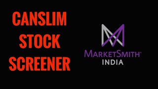 Marketsmith Review and Their Techno Fundamental CANSLIM Stock Screener [upl. by Snider393]