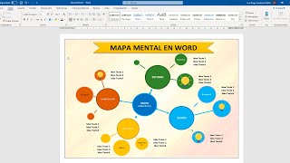 Como hacer un MAPA MENTAL en WORD [upl. by Stromberg59]