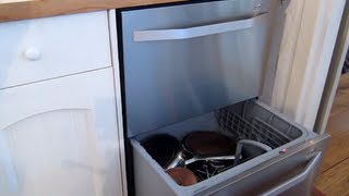 Using a Two  Dual Drawer Dishwasher  John Lewis  Fisher and Paykel JLBIDWS1802 [upl. by Huang]