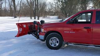 How To Plow Snow With a BOSS Straight Plow Truck START TO FINISH [upl. by Aeslek]