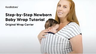 Newborn Baby Wrap Carrier Tutorial  Perfect Snug [upl. by Ettedranreb162]