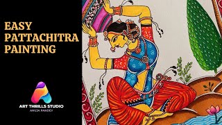 Easy Pattachitra Painting artthrillsstudio [upl. by Steep]