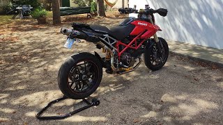 Ducati Hypermotard 1100 S Review and Sound Check Termignoni Exhaust [upl. by Ariahs]