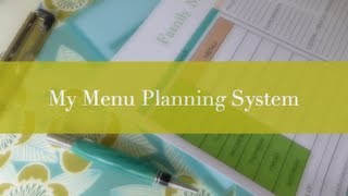 My Meal Planning System [upl. by Landmeier]