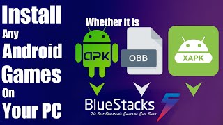 How To Install APK And OBB In Bluestacks 5  Transfer Any Android Game From Mobile To PC [upl. by Rehtul]