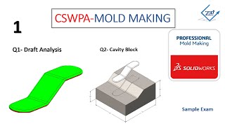 Solidworks CSWPA  Mold Making Certification Sample Exam  EP1 [upl. by Suiradal]