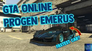 GTA Online  Progen Emerus Customization and Review [upl. by Burg730]