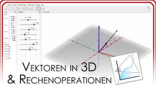 Vektoren im dreidimensionalen Raum und Rechenoperationen  GeoGebra EasyGoing [upl. by Nwahsaj]