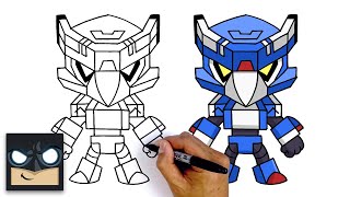 How To Draw Mecha Crow  Brawl Stars [upl. by Natanoy]