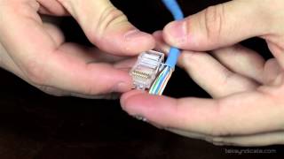 How To Make RJ45 Network Patch Cables  Cat 5E and Cat 6 [upl. by Deloris]