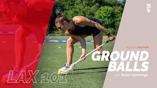 Scooping a Ground Ball in Lacrosse  LAX 101 [upl. by Kreg]