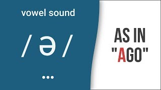 Vowel Sound  ə  Schwa as in quotagoquot  American English Pronunciation [upl. by Kwang731]