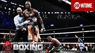 Deontay Wilder Takes Down Luis Ortiz in the 10th  SHOWTIME CHAMPIONSHIP BOXING [upl. by Hpseoj]