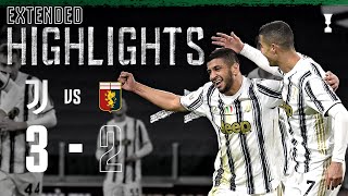 Juventus 32 Genoa  Rafia Debut Winner in Extra Time  EXTENDED Highlights [upl. by Eirrehs259]