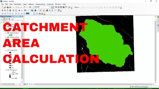 Catchment area Calculation using arcgis 104  watershed delineation [upl. by Soisinoid]