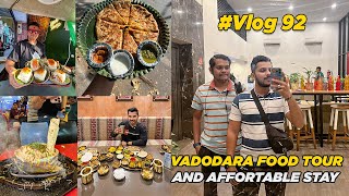 Surat to Vadodara by Road  Vadodara Food Tour and Affordable Stay  vlog 92 [upl. by Lanta850]