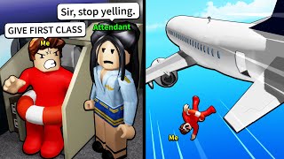 Trying to get BANNED from realistic Roblox airlines [upl. by Wertheimer]