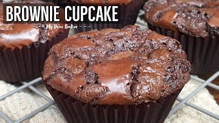 BROWNIE CUPCAKE  Easy Fudgy Brownie Cupcake Recipe [upl. by Candie]