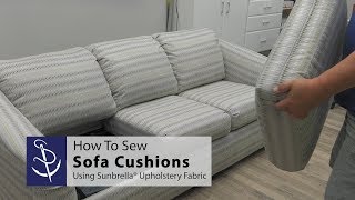 How To Sew Sofa Cushions [upl. by Qahsi431]